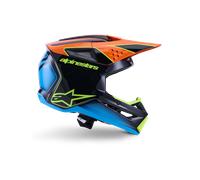 Alpinestars Casque S-M3 Fray ECE 22.06 Black Orange Yellow Fl G