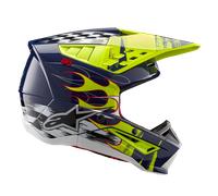 Casque Cross Alpinestars SM5 Rash Bleu Marine Nuit/Jaune FluoS Bleu Marine Nuit,Jaune Fluo