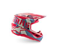 Alpinestars Casque S-M7 Beast Coast ECE 22.06 Édition Limitée Light Gray Hot Orange Matte, Taille: XL