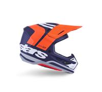 Alpinestars Casque S-M7 Core ECE 22.06 Orange Blue Matt, Taille: XL