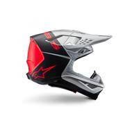 Alpinestars Casque Supertech M10 Flood ECE 22.06 Silver Black Orange Fluo M G