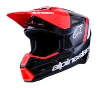 Alpinestars Casque de motocross S-M3 Radium ECE22.06 Noir-Rouge Taille 2XL Homme
