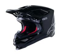 Alpinestars Casque moto Supertech S-M10 Solid – Noir Carbone Brillant 2024 Taille S