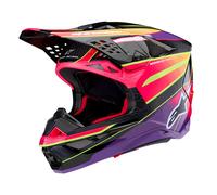 Alpinestars Casque Cross Supertech S-M10 Era Rose/Violet/Jaune M