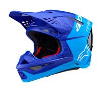 Alpinestars Casque cross Supertech S-M10 Flood ECE22.06 Bleu M