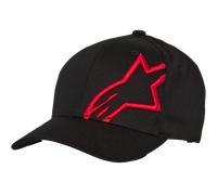 Alpinestars Casquette Corp Shift 2 Curved Brim Black Red, Taille: S/M