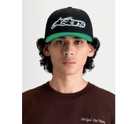 Alpinestars Casquette Retro Snapback Black Green, Taille: One Size