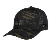 Alpinestars Casquette Trucker Recon Camo Femme/Homme - de Baseball Mesh Snapback, avec Visiere, Visiere Printemps-ete Printemps Ete Automne Hiver - Taille Unique Noir