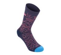 Alpinestars Chaussettes Drop 15 Dark Navy Coral, Taille: M