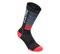 Alpinestars Chaussettes Drop Black Bright Red, Taille: M