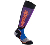 Alpinestars Chaussettes Cross MX Plus Noir/Bleu royal/Violet Taille S Homme