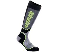 Alpinestars Chaussettes jeunes MX Plus M/L Noir/Gris/Jaune Néon