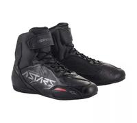 Alpinestars Faster 3 Rideknit, chaussures 13 US Noir/Gris Foncé/Rouge Néon Noir/Gris Foncé/Rouge Néon