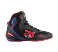 Alpinestars Chaussures FQ20 Faster-3 Rideknit® Black Bright Red Blue, Taille: 10