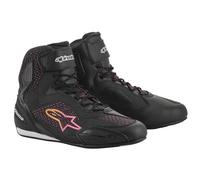 Alpinestars Chaussures moto femme Stella Faster 3 Rideknit Noir/Rose/Jaune Taille 37,5