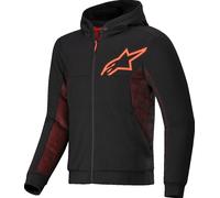 Sweat à Capuche Moto Alpinestars Chrome Air Sport Noir/RougeXXL Noir,Rouge