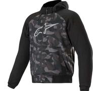 Alpinestars Chrome Camo Sport Sweat à capuche zippé de moto, noir-multicolore, taille L