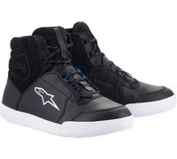 Alpinestars Chrome Drystar Chaussures de moto imperméables, Noir/Blanc, Taille 7,5