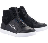 Alpinestars Chrome Drystar Chaussures de moto imperméables, Noir/Blanc, Taille 8,5