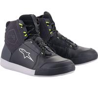 Alpinestars Chrome Drystar Chaussures de moto imperméables, noir/gris, Taille 6