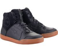Alpinestars Chrome Drystar Chaussures de moto imperméables, noir/marron, Taille 11,5