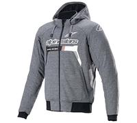 Alpinestars Chrome Ignition Veste textile de moto, grau/schwarz/weiß, XL