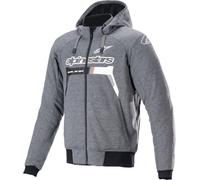 Alpinestars Chrome Ignition Veste textile de moto, Gris/Noir/Blanc, Taille L