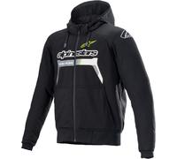 Alpinestars Chrome Ignition Veste textile de moto, noir/jaune, Taille S