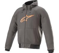 Alpinestars Chrome Sport Hoodie de moto, gris-orange, taille 4XL pour homme