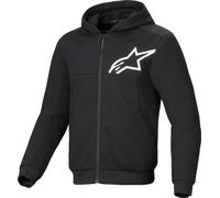 Alpinestars Chrome V2 Sport Sweat à capuche zippé de moto, noir, taille XL pour homme