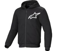 Alpinestars Chrome V2, sweat à capuche zippé S Noir/Blanc Noir/Blanc