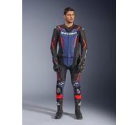 Alpinestars Combinaison En Cuir GP Force V2 2 Pièces Black Blue Red Fluo, Taille: 56