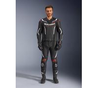 Alpinestars Combinaison En Cuir GP Force V2 2 Pièces Black White Red Fluo, Taille: 48