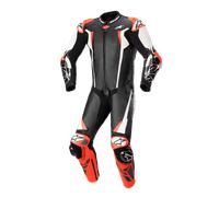 Alpinestars Combinaison En Cuir Racing Absolute V2 1 Pièce Black White Red Fluo, Taille: 50