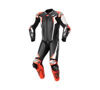 Alpinestars Combinaison En Cuir Racing Absolute V2 1 Pièce Black White Red Fluo, Taille: 58