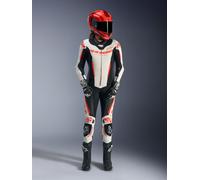 Alpinestars Combinaison En Cuir Stella GP-R7 1 Pièce White Black Red Fluo, Taille: 40