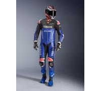 Alpinestars Combinaison En Cuir Yamaha GP-R7 1 Pièce Metallic Blue Blk White Red Fl, Taille: 46