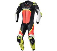 Alpinestars GP Tech V4, costume en cuir 1pcs. perforé 46 Noir/Rouge Néon/Jaune Néon Noir/Rouge Néon/Jaune Néon