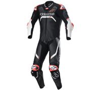 Alpinestars GP Tech V4, costume en cuir 1pcs. perforé 52 Noir/Blanc Noir/Blanc