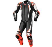 Alpinestars Combinaison en cuir Racing Absolute V2 1 pièce Noir/Blanc/Rouge Fluo Taille 48