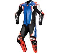 Alpinestars Racing Absolute V2, costume en cuir 1pcs. perforé 46 Bleu/Noir/Blanc/Rouge Néon Bleu/Noir/Blanc/Rouge Néon