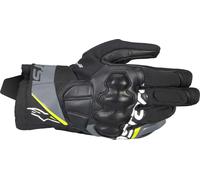 Alpinestars Corozal V3 Drystar Gants de moto imperméables, noir-gris-jaune, taille S pour homme