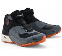 Alpinestars Chaussures de moto CR-X Drystar Noir/Gris Foncé/Blanc/Bronze 7 US Homme