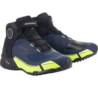 Alpinestars CR-X Drystar Chaussures de moto, noir/bleu/jaune, Taille 8 (40,5)