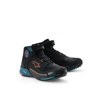 Alpinestars CR-X Drystar Chaussures de moto, orange/vert, Taille 9 (42)