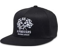Alpinestars Double Check Flatbill Casquette, Noir/Blanc, Taille S/M