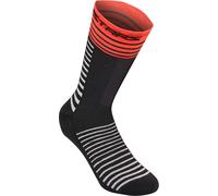 Alpinestars Drop 19 Chaussettes, noir/rouge, Taille S