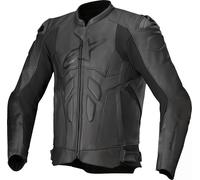Alpinestars Dusk, veste en cuir 60 Noir Noir