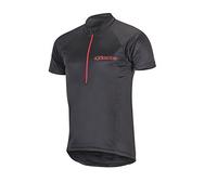 Alpinestars Elite Maillot à Manches Courtes pour Homme Noir/Rouge Taille M