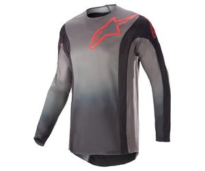 alpinestars Être Techstar Maillot MX Noir/Rouge néon M homme